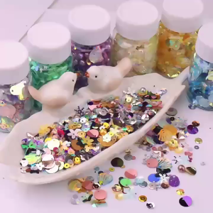 Flower Luminous Glitter Sequins Flakes DIY Crafts Tumblers Painting Body Nail Glitter Christmas Decoration Resin Sequins