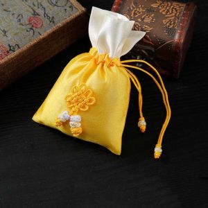 COSE Candy Bag Drawstring Storage Bag Perfume Spice Bag Chinese Knot Tassel Small Pouch Antique Gift Bag Chinese Style Sachet Ladies
