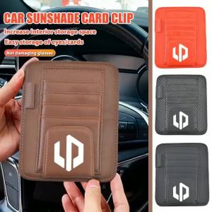 kkmf Car Sun Visor Glasses Clip Card Ticket Holder For Leapmotor C11 C10 C16 C01 T03 S01 B10 Interior Accessories J6H9P