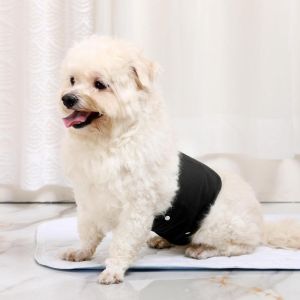 DEQIX Washable Male Dog Diaper Nappy Belly Band Wrap Pet Underwear Reusable Leak Proof Pet Sanitary Panties for Dog