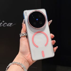 Original HD Clear PC For Magsafe Magnetic Phone Case For VIVO X300 X200 S Pro Ultra Wireless Charge Shockproof Full Bumper Cover