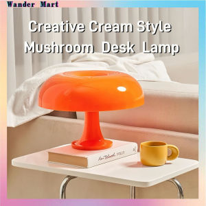 Mushroom Lamp Minimalist Modern Lamp Portable Dimmable Bedside Lamp with USB Charging Home Decor