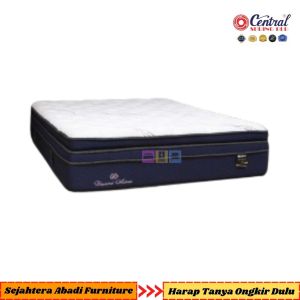 Central springbed kasur DIAMOND ASTERIA plush top pillow top pocket latex spring bed with blue gel memory foam matras & full set