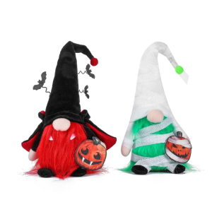 Halloween Faceless Dwarf Doll Halloween Faceless Gnome Plush Doll Ornaments for Halloween Christmas Party Decorations