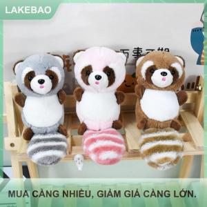 【LAKEBAO】 Phim Hoạt Hình Sang Trọng Dài Đuôi Gấu Trúc Nhồi Bông Búp Bê Đồ Chơi Mặt Dây Chuyền Móc Chìa Khóa Ba Lô Trang Trí Quà Tặng