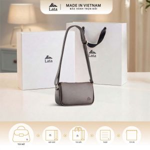 Bộ hộp quà trắng LATA (Túi đeo chéo nữ LATA HN119 + Hộp quà HQ2T + Túi giấy TG2T + Túi rút BVR3838 + Thiệp cảm ơn BT1)
