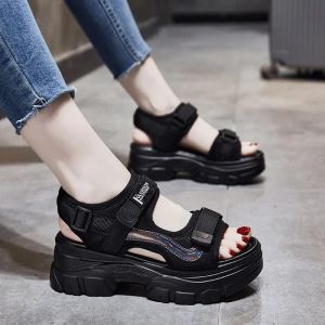 [Free Shipping] 2025 Lightweight Soft-Soled Platform Sandals For Women Summer Casual Fashion Beach Shoes Soft-Soled Height-Increasing Sandals For Petite Women
