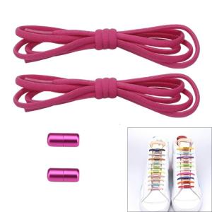 Creative No Tie Elastic Shoelaces with Metal Aglets for Easy Slipping On and Off Suitable for Students Office Workers
