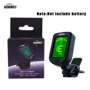 Acouway Guitar Tuner ukulele tuner Clip-On Chromatic tuner 360 degree rotate with 5 tuning model Chromatic Guitar Violin Ukulele Bass
