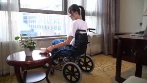 Changshou Spring Elderly Wheelchair Portable Foldable Special Clearance Lightweight Small Elderly Push Chair Trolley