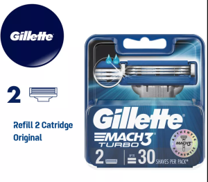 Gillette Mach 3 Turbo Razor Isi Ulang Mach 3 Turbo 3D