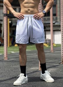 YOUNGLA New Summer Men Basic Shorts Mesh Classic Casual Short Pants Fitness Basketball Sports Shorts Workout Beach Shorts Man Shorts