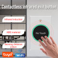 Boland WIFI Smart Exit Button Contactless Release Button Door Access Control System Switch Tuya SmartLife App Remote Control. 