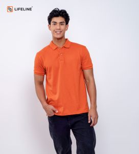 Lifeline Polo Shirt (Almond | Rust | Tomato | Forest Green | Bermuda | Turquoise | Peach)