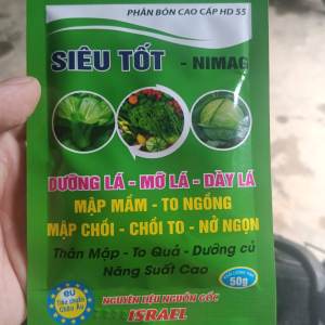 PHÂN BÓN CAO CẤP HD 55 SIÊU TỐT -NIMAG DƯỠNG LÁ-MỠ LÁ-TO NGỒNG-MẬP CHỒI CHỒI TO NỞ NGỌN