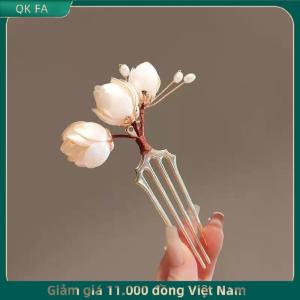 QK FA ✨ 1pcs bên tóc pin tóc phụ kiện thanh lịch retro hoa vàng hợp kim tóc Clip hoàn hảo cho quăn hoặc tóc thẳng