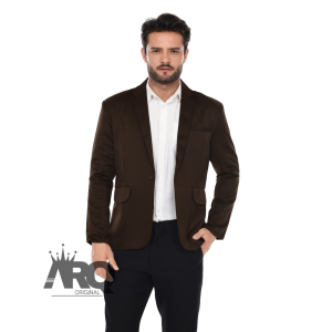 Jas Coklat Tua Pria Dewasa Terbaru 2025 Blazer Slim Fit Korean Style Bahan Tebal Premium