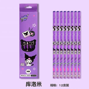 12 Colors Sanrio Rotating Crayons Set Washable Coloring Pencil Nontoxic Painting Gift