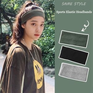 SDSFD Leisure Hair Accessories Elastic Sweatband Face Wash Hair Bands Wide Hair Hoop Solid Color Sports Knitted Headband Female Hairbands Korean Style Headwear Elastic Hair Bands
