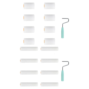 9 Foam Roller Set Small Size Foam Rollers Detail Painting Roller Interior Wall Roller for Water Bases Paints