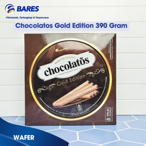 Wafer Roll Chocolatos Dark Chocolate Premium Edition Toples 190 Gram