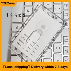 【Local shipping】 1Style School Card Access Card Holder Acrylic Transparent Protective Sleeve ID Card Bus Meal Worker ID Card Holder