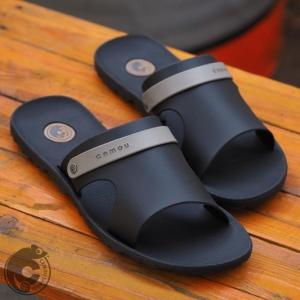 Camou Sandal Selop Slop Pria Polos Branded Anti Slip Air Camau Camao Camaou Dominic Coffee