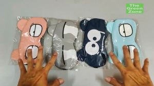 Cartoon Relaxing Cool / Hot Compress Visor Sleep Eye Cover Eye Mask With Gel Pad