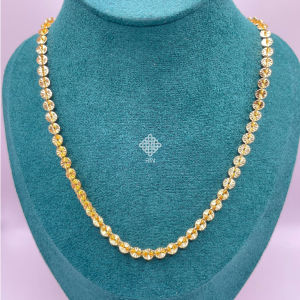 Dây chuyền titan Vòng cổ titan dày 5 li kiểu dáng dây công màu vàng 18k không phai màu TRANGSUCMOILUATUOI.RIN