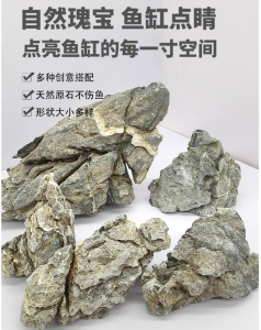 Qinglong stone landscaping青龙石造景 stone raw stone amphibious fish tank