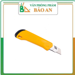 Dao rọc giấy Deli cỡ lớn loại 8 lưỡi tách rời Vàng - 1 cái - E2042