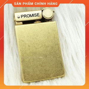 Hộp Quẹt Bật Lửa Xăng Đá Promise BNC0011 Thiết Kế Đẹp Độc Lạ - Dùng Xăng Bấc Đá cao cấp ( giao màu họa tiết ngẫu nhiên )