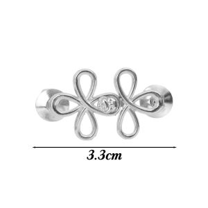 4Sets Clover Waist Button Fastener Adjustable Metal Jeans Buttons Tighteners for Loose Denim Instant No-Sew For Denim Trousers