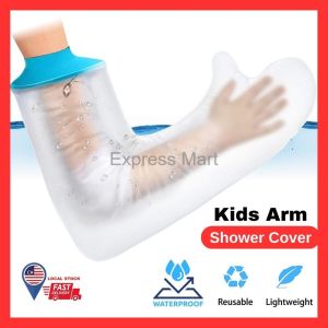 (LOCAL STOCK) Waterproof Bath Shower Cover for Kids Arm Watertight Wound Bandage Protector for Shower Bath Cast Cover Reusable Arm Cast Sleeve Bag Covers