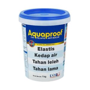 AQUAPROOF 1KG WARNA ABU-ABU CAT TEMBOK ABU - ABU 1KG CAT AQUAPROOF 1KG ABU-ABU