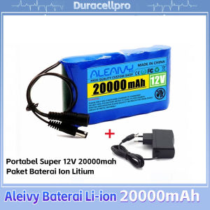 Pengisi Daya Portabel Baterai Li-ion Aleaivy 12V atau 24V 20000mah dengan Pengisi Daya Baterai