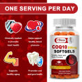 Alliwise Viên nang Coenzyme Q10 CoQ10 200mg Chất chống oxy hóa cho sức khỏe tim mạch và hỗ trợ miễn dịch, sản xuất năng lượng. 