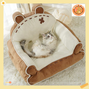 โซฟาแมวขนาดใหญ่ ที่นอนสัตว์เลี้ยงซักทําความสะอาดได้ ที่นอนแมว ที่นอนสุนัข