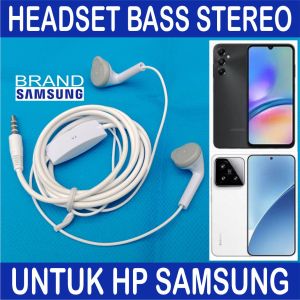 Suara Bagus Headset Bass untuk HP Samsung Jadul S10 S9 Seri J7 J5 J3 J2 Headphone Audio Telinga