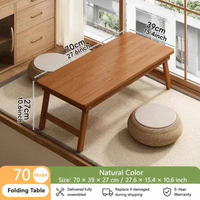 Bamboo Folding Table Laptop Table Dining Table Is Foldable And Easy To Store Strong Stable And Durable