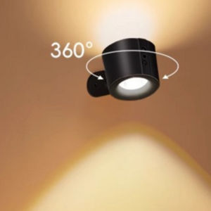 Doublesided magnetic wall lamp bedside lamp with remote control