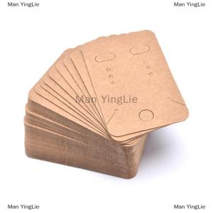 [COD] Man YingLie 100Pcs Earrings Necklace Holder Display Cards Jewelry Display Kraft Cards Label