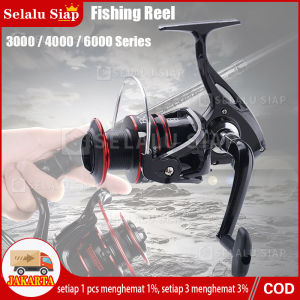 ( COD Dalam Stok ) 13 Bearing Reel Pancing Fishing Reel 5.2:1 Gear Ratio Fishing 1000 2000 3000 4000 5000 6000 Series Spinning Reel 8 Ball Bearing / Reel Pancing / Alat Gulungan Pancing / Peralatan Pancing / Aksesoris Memancing