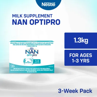Nan Optipro Three Milk Supplement for Children 1 to 3 Years Old 1.3kg