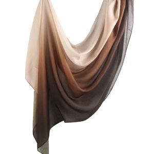 GENENIC Gradient Color Hijab Scarf Long Bandana Islamic Turban Luxury All-march Headscarf Female