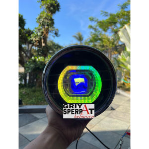 Lampu depan ninja 150 SS R Biled billed Matrix RGB ganti warna suka-suka