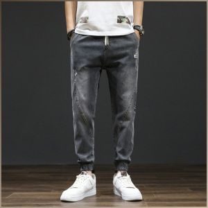 Pants Soft and Wearable Back Pockets Show Wear Resistance Harlem Pants for Men Anti-wrinkle