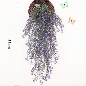 Simulation Admiralty Willow living room wall decoration indoor green plants hanging flowers rattan hanging wall hanging wall false flowers plastic hanging orchids