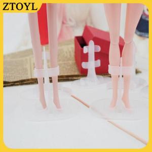 ZTOYL 10 phụ kiện búp bê cái/lốc Giá đỡ chân búp bê trong suốt