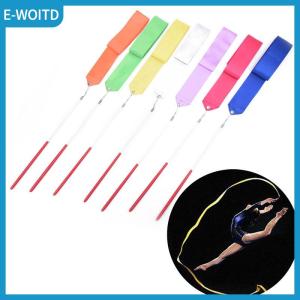 【E-WOITD】 2m Professional Gym Ribbons Dance Ribbon Rhythmic Art Gymnastic Ballet Streamer